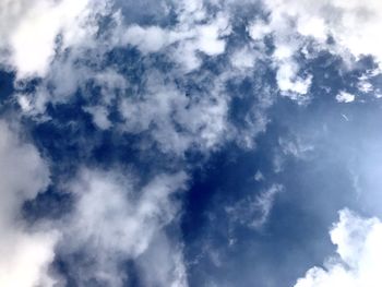 Low angle view of clouds in sky