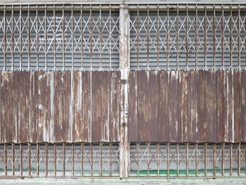 Roller shutter and gate closed