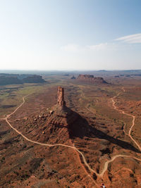 Scenic view of landscape against clear sky