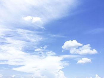 Low angle view of clouds in sky