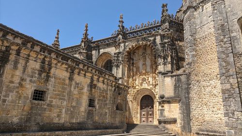 Low angle view of historical building against sky