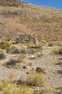 Aerial view of a desert