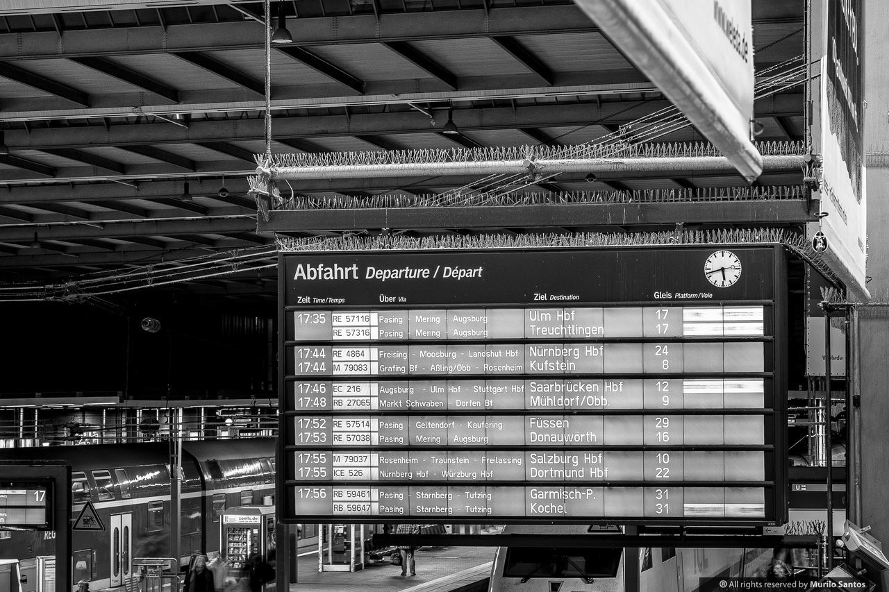 VIEW OF INFORMATION SIGN ON WALL