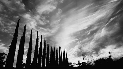 Low angle view of cloudy sky