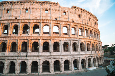 Low angle view of historical building