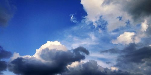 Low angle view of clouds in sky