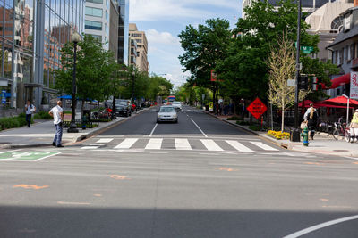 View of city street