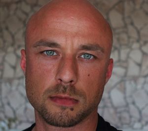 Close-up portrait of young man