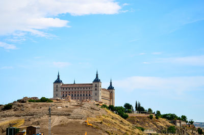 Low angle view of building against sky