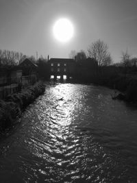 Scenic view of river against sky