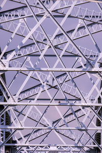 Low angle view of metallic structure