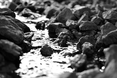 Close-up of pebbles
