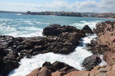 Scenic view of sea against sky