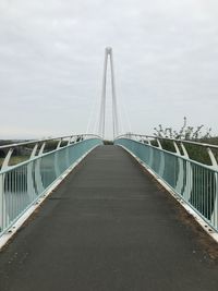 View of suspension bridge against sky