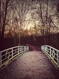 Footbridge over river