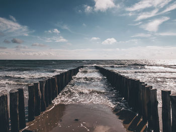 Scenic view of sea against sky