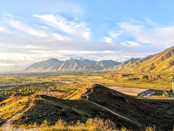 Scenic view of landscape against sky