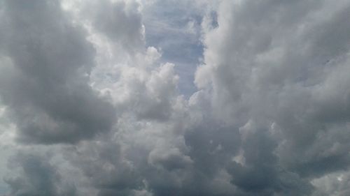 Low angle view of storm clouds in sky