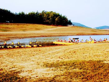 Group of people on the beach