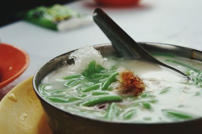 Close-up of served food