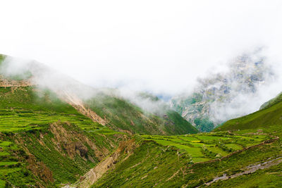 Scenic view of landscape against sky