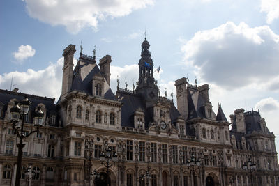 Low angle view of historical building against sky