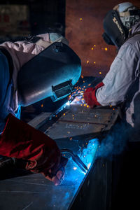 Welders working in industry