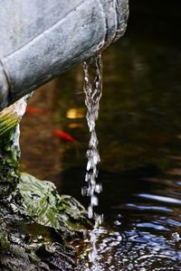Close-up of splashing water