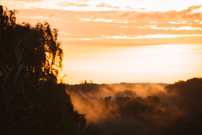 Scenic view of sunrise