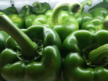 Full frame shot of bell peppers in market