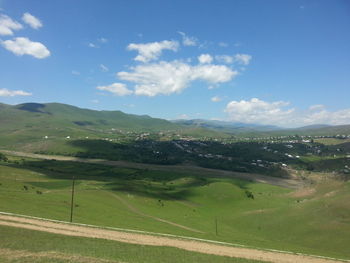 Scenic view of landscape against sky