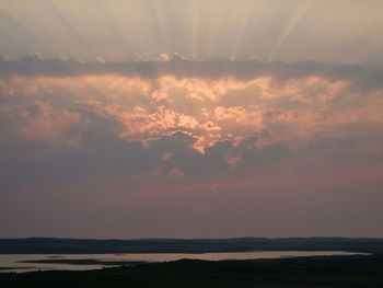 Scenic view of sky during sunset