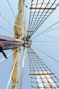 Low angle view of ferris wheel against sky