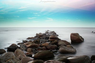 Scenic view of sea against sky