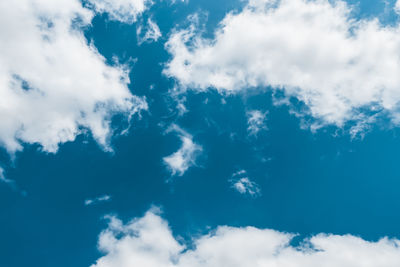 Low angle view of clouds in sky