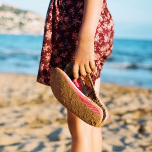 Teenage girl at beach