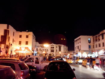 City street at night