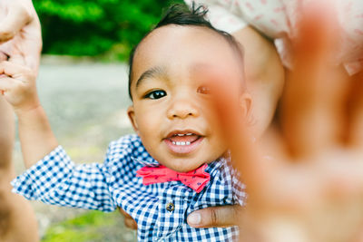 Portrait of smiling boy