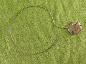 High angle view of green ball