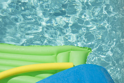 High angle view of water in swimming pool