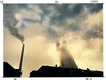 Low angle view of cloudy sky