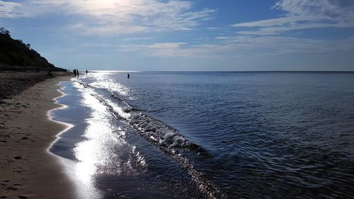 Scenic view of sea against sky