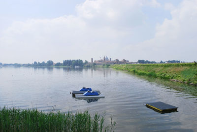 Scenic view of calm lake