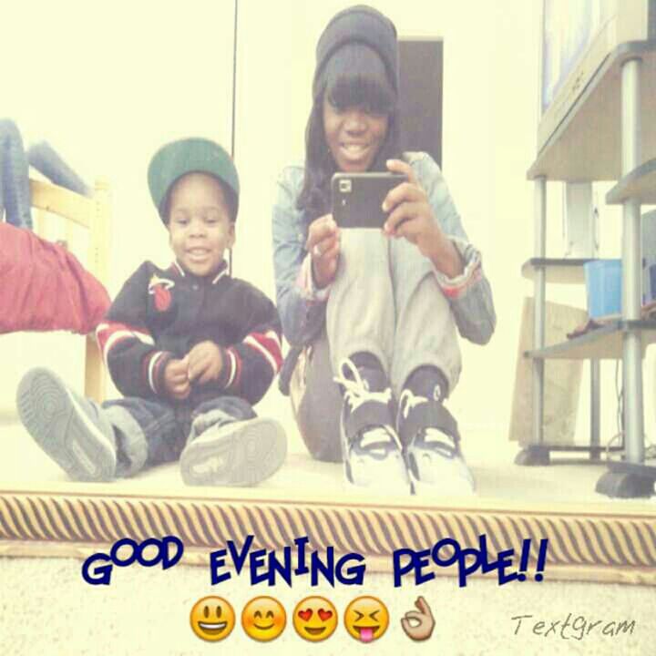 Me n my li nephew was chilling yesterday!! 