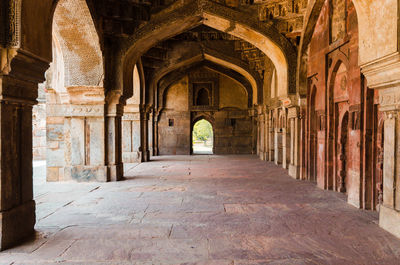 Corridor of old building