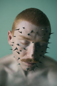 Close-up portrait of man