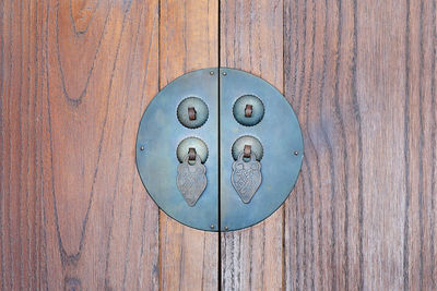 Close-up of door knocker