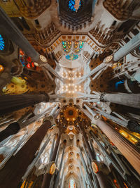 Low angle view of ceiling of building