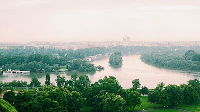 HIGH ANGLE VIEW OF RIVER