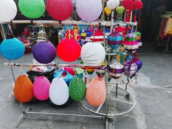 Colorful fruits for sale in market